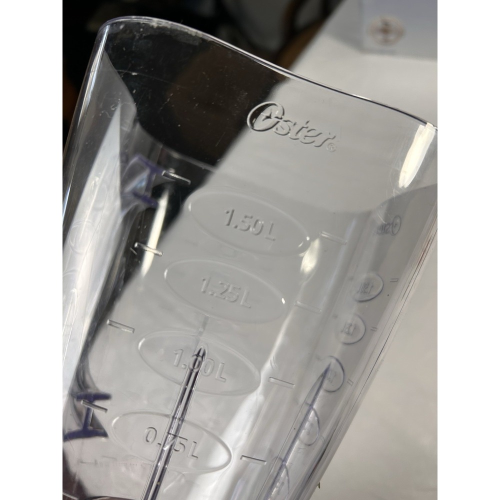 Oster Plastic Blender Jar Carafe Square Clover 6 Cup 1.5L Replacement Pitcher‎ - Picture 5 of 6